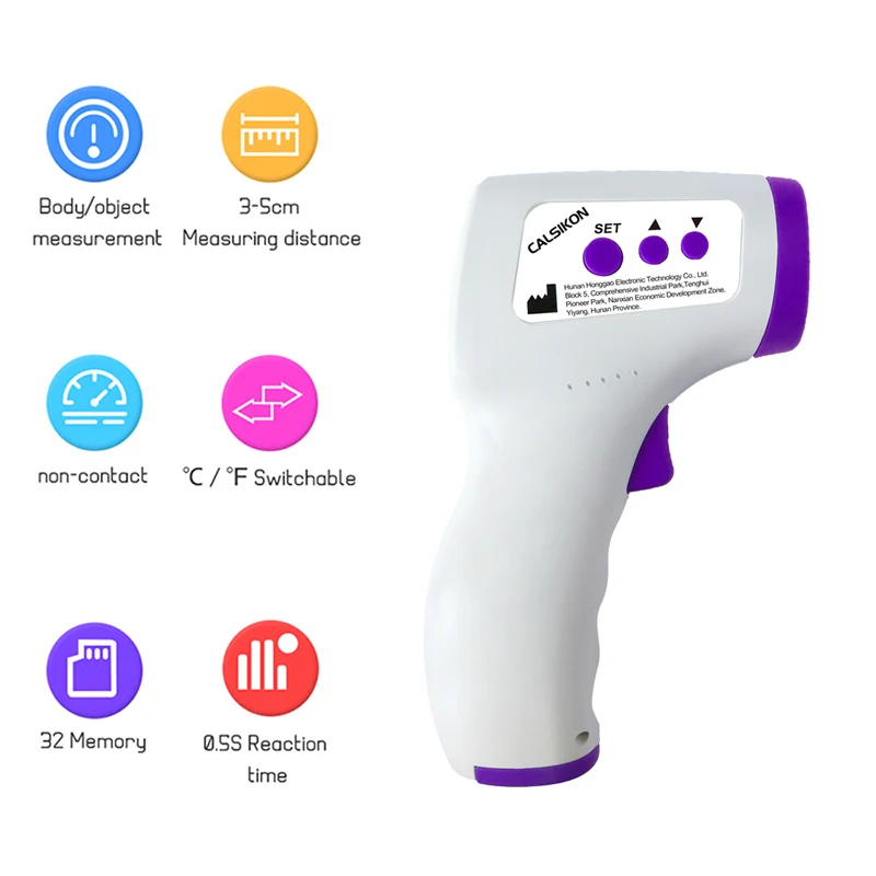 Digital Thermometer Non Contact Infrared Medical Thermometer Body Temperature Fever Measure Tool for Human Thermometer for body