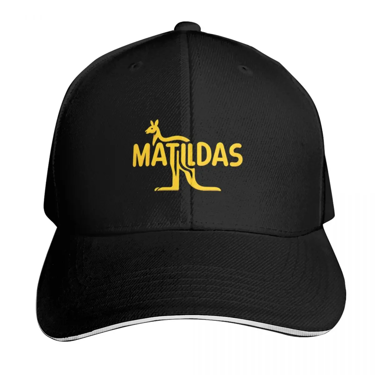 Matildas t shirit Baseball Cap Cotton Twill Breathable Contrast Two Tone Brim Snapback Flat Bill