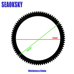 66M-85550 Flywheel Crown Gear Ring For YAMAHA Outboard Motor 4 Stroke F15 F20; 66M-85550-10; Ring For Parsun PAF15-07070100W 172