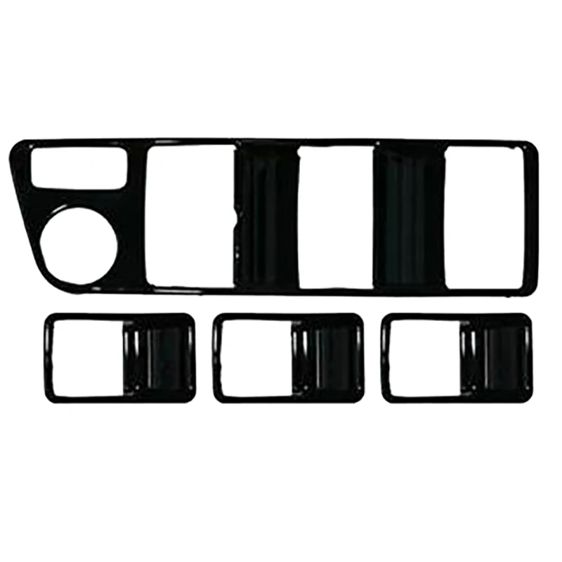 for Toyota Harrier Venza XU80 2020 2021 ABS Chrome Door Window Armrest Cover Switch Panel Trim Molding Garnish RHD