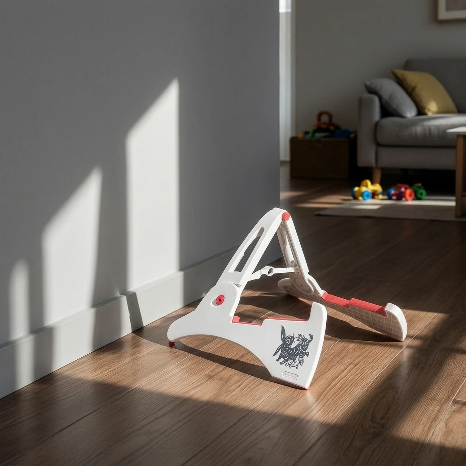 Triangular Guitar Stand Low-Silhouette Foldable Guitar Stand Stable Secure for Guitarists, Home Practice, Music Room