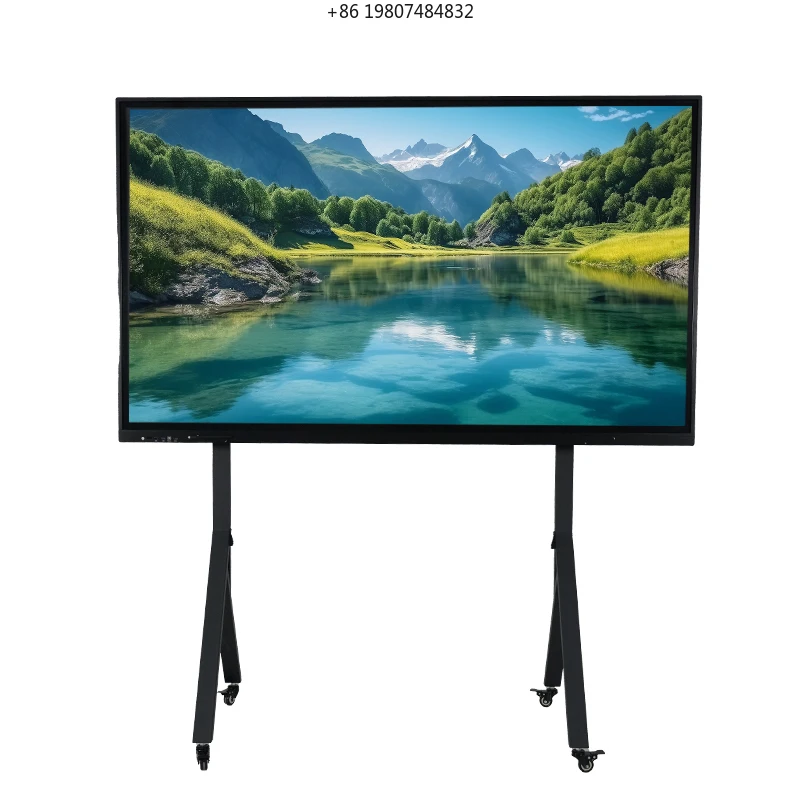 86 Inch Dual System LCD Touchscreen, Conference Room Digital Signage for Video Conferencing OEM SDK Enabled