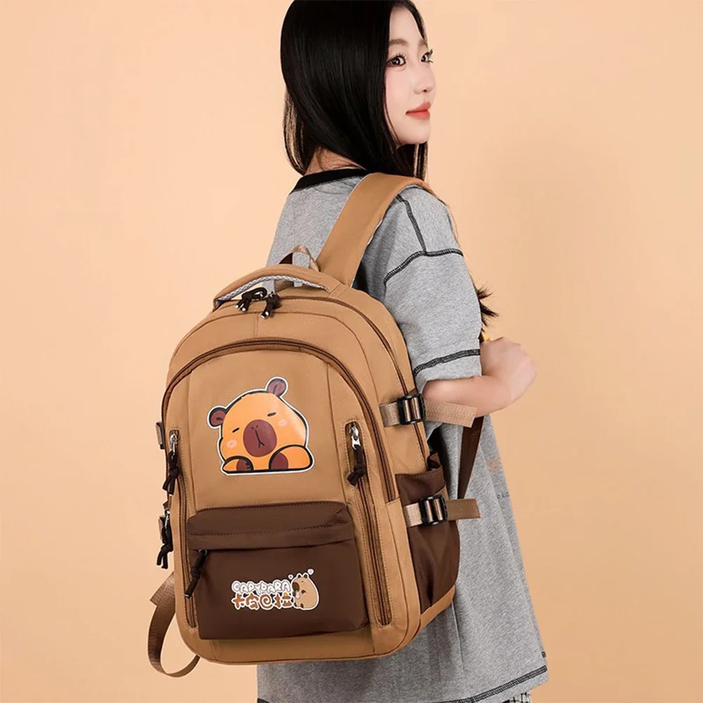 

Школьный рюкзак для мальчиков и девочек, холщовая милая сумка с принтом для средней школы, колледжа, кампуса и выходного дня, повседневная мужская и женская сумка на каждый день