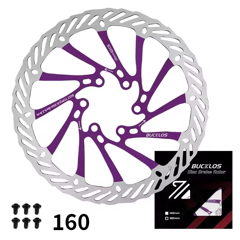 BUCKLOS Ultralight MTB Bike Hydraulic Disc Brake Rotor 160/180/203mm Mountain Road Racing Bicycle Brake Disc with 6 Free Bolts - Image 21