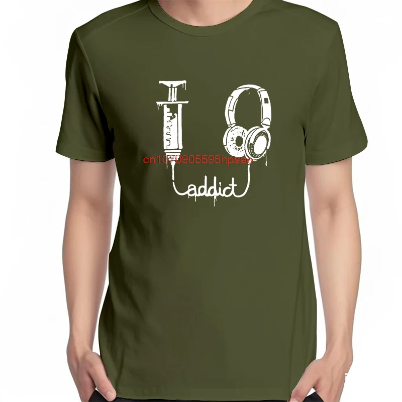 Music Addict Fashion Graphic T Shirts Summer Tees Tops Cotton New Shirts And T-Shirts Unisex Streetwear Round neck T-shirt