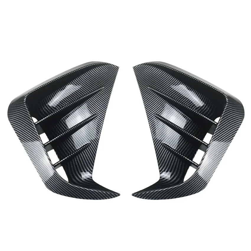 2 pçs amortecedor dianteiro lado ventilação & grelha lâmina guarnição capa para kia stinger 2017-2023 amortecedor dianteiro guarnição canards estilo