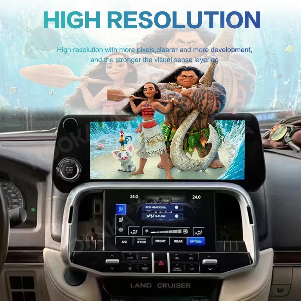 Android 13 Carplay Car Radio For Lexus Land Cruiser 300 LC300 2022 2023 GPS Navi Stereo Video Audio Multimedia Screen Head Unit