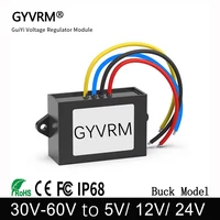 Módulo Buck aislado DC 48V (30-60V) a 5V 12V 24V Fuente de alimentación del convertidor Buck con corriente de salida 1A-8A para electrónica