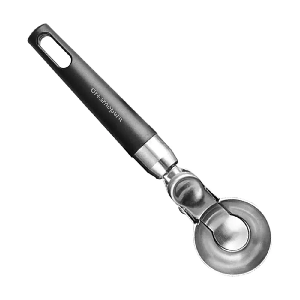 Dreamopera Cucharas para helado, Cuchara para helado con gatillo para el pulgar, Cuchara para masa para galletas con cucharada 3,5, Cuchara para melón, Confort