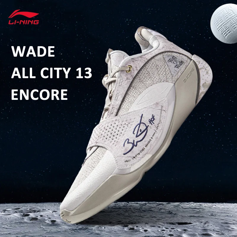 

LI-NING WADE ALL CITY 13 ENCORE Мужские профессиональные баскетбольные кроссовки BOOM Cushion Стабильная поддержка Спортивная обувь для соревнований ABAV043