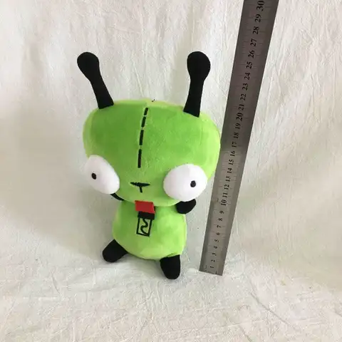 20 cm Alien ET 3D Eyes Green Invader ZIM GIR Hund Plyschfigur Leksak Mjuk Uppstoppad Samlarleksak Julklappsleksaker för Barn 6 best sales utomjordisk plysch - №5
