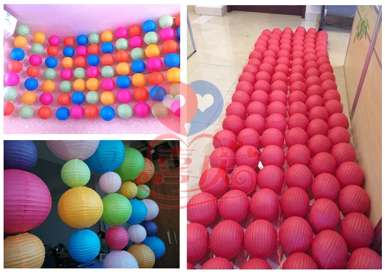 Coffee Chinese Round Paper Lantern Balloon Lamp Ball Light Supplies Halloween Wedding Party Home festival Decoration lanterns