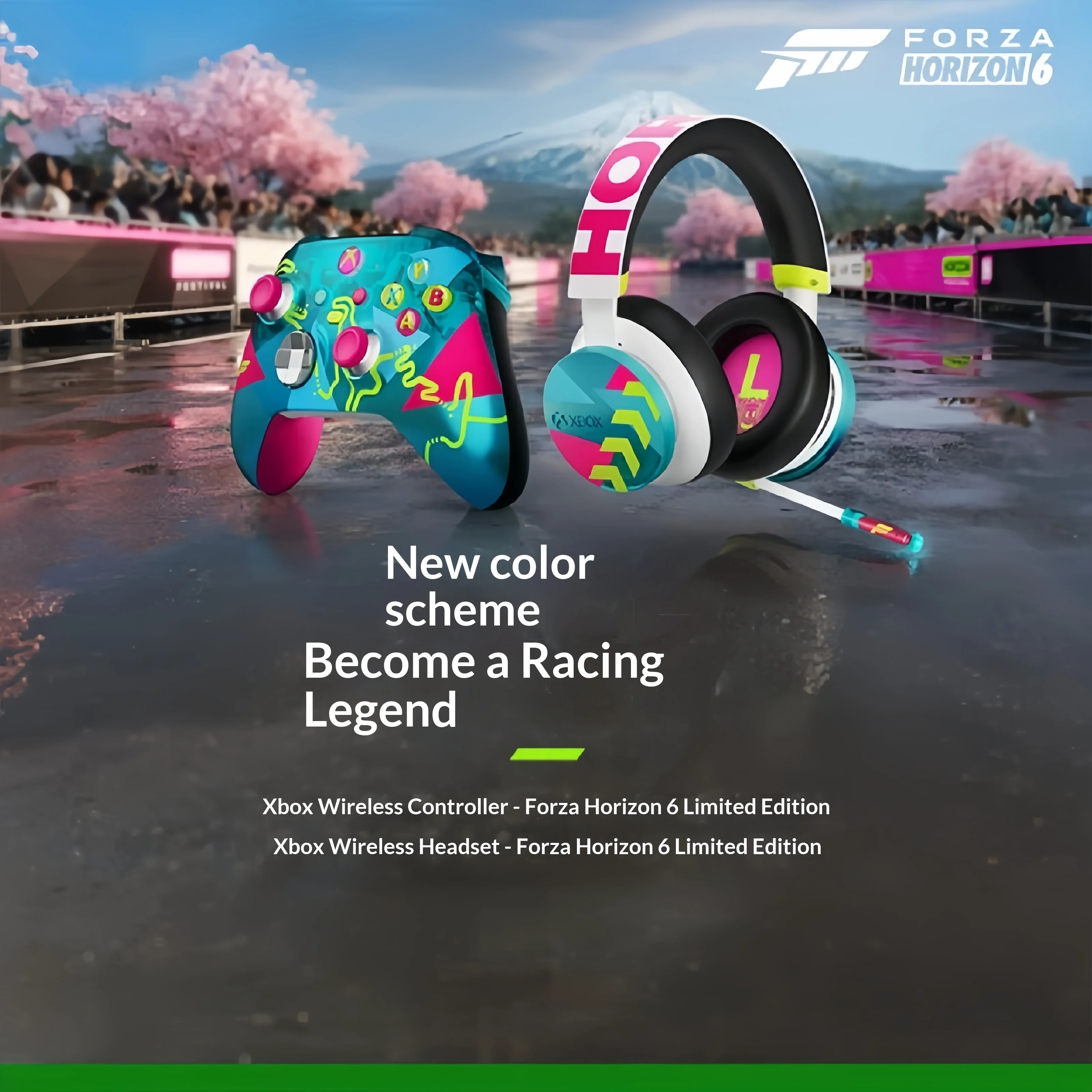 Gampads Forza Horizon 6 Limited Edition Wireless Controller Wireless Gaming Headset for Xbox Gaming Console Adapted Game Players