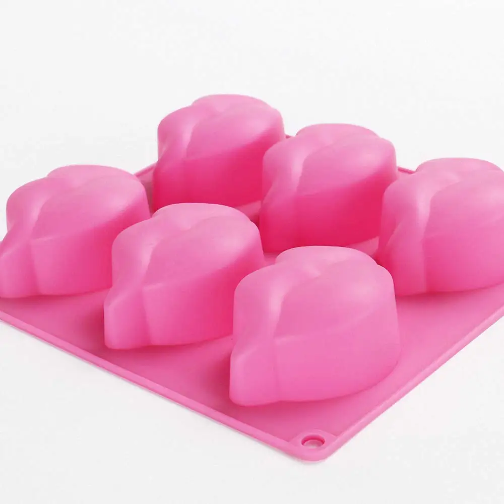 3D Hot Lip Silicone Candle Mold Sexy Red Lips Soap Resin Mould Handmade Chocolate Fondant Baking Trays DIY Cake Tool Craft Gifts