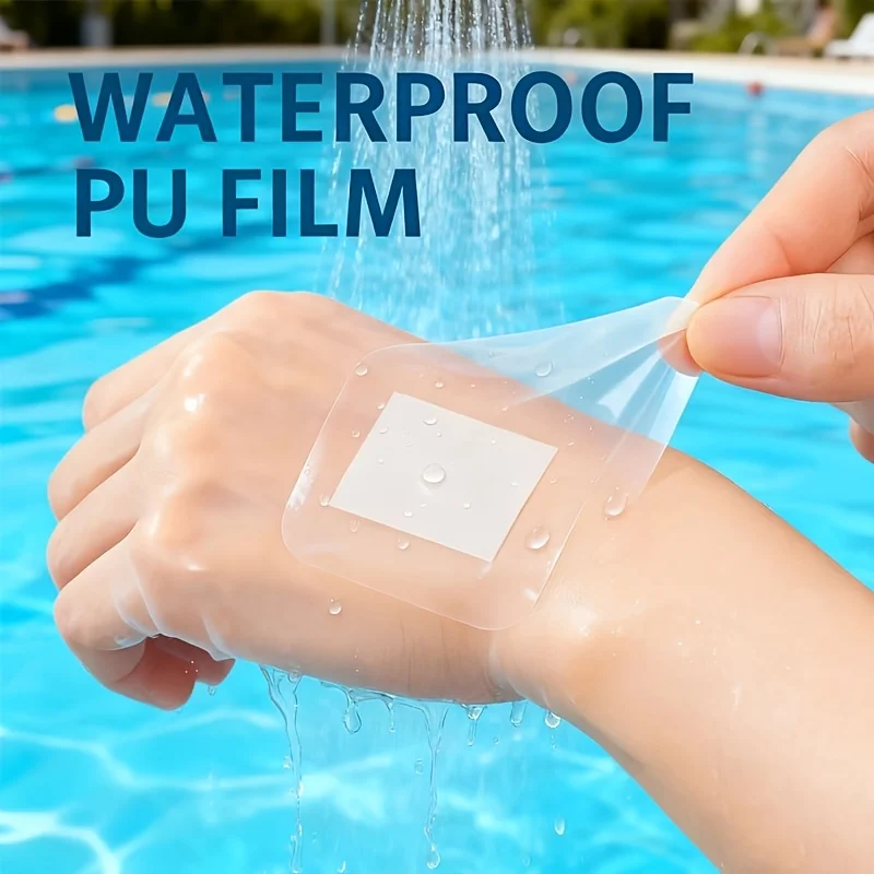 30 PU-wasserdichte Wundpflaster, transparenter Wundverband, geeignet für Outdoor-Sportarten, Schwimmen und Duschen. – Detail 4