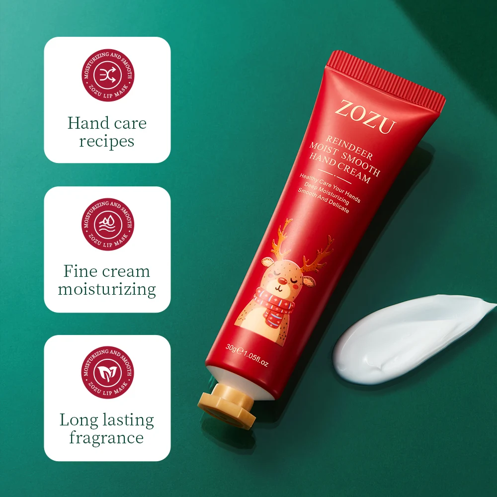ZOZU Увлажняющий крем для рук с оленями, увлажняющий восстанавливающий, против сухости, питательный лосьон для ухода за кожей рук, уход за руками