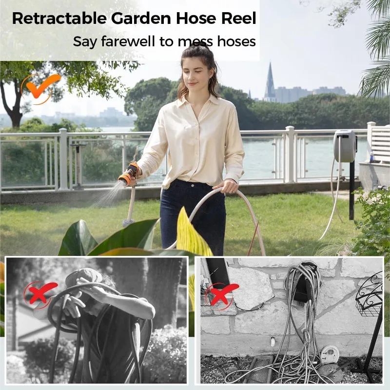 CW20 Retractable Garden Hose Reel 5/8