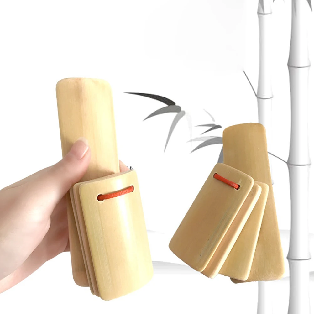 

Traditional Children's Bamboo Board Kids Musical Instruments Clappers Allegro