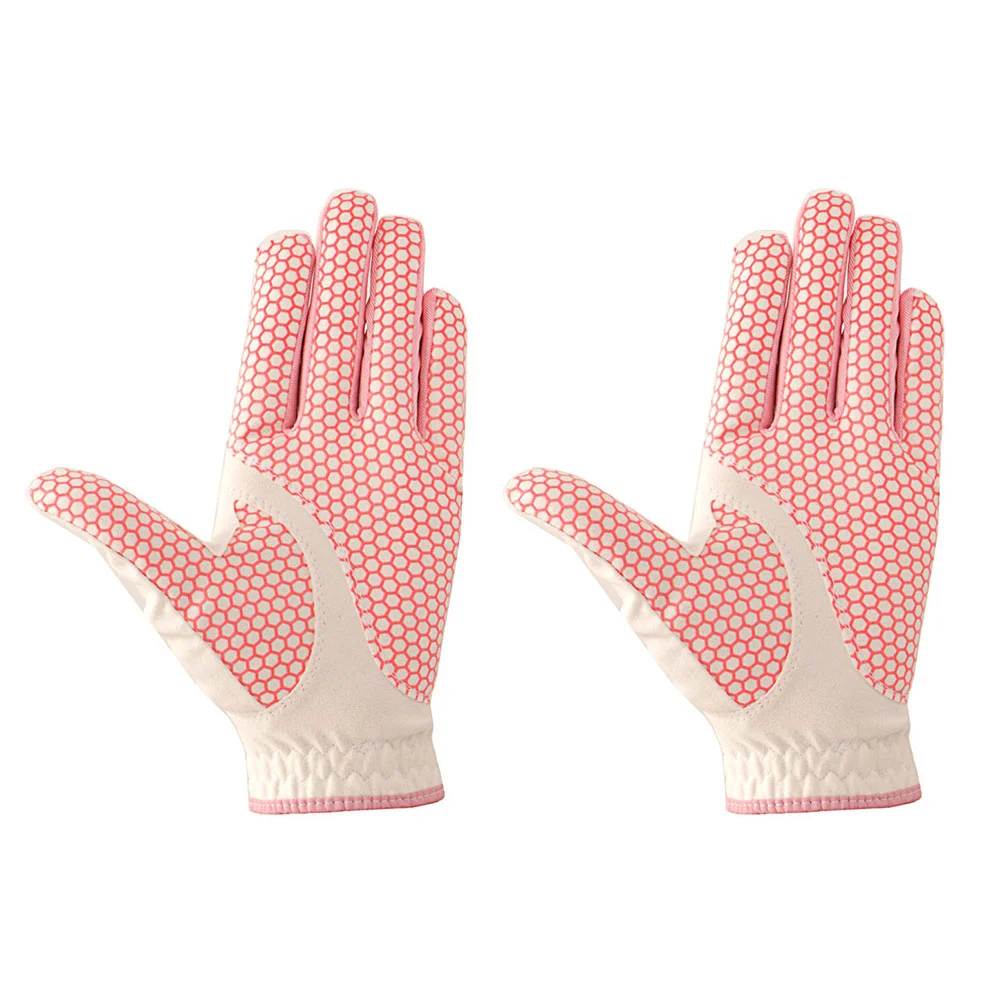 

Gloves Golf Women Accessories Woman Golfer Non-slip Golfing Breathable Fiber Miss