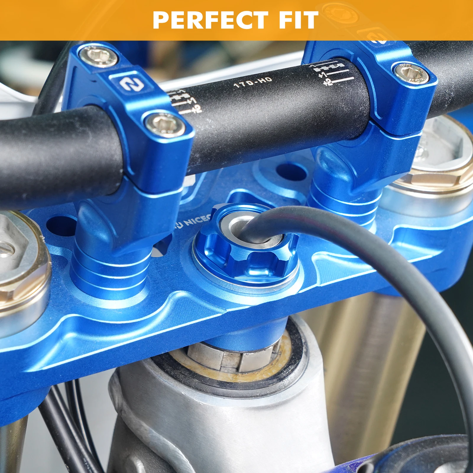 Écrou de tige de direction de Motocross, pour Yamaha YZ125 YZ250 YZ250F YZ450F YZ400F YZ426F YZ125X YZ250X YZ250FX YZ450FX WR250F WR450F YZ WR