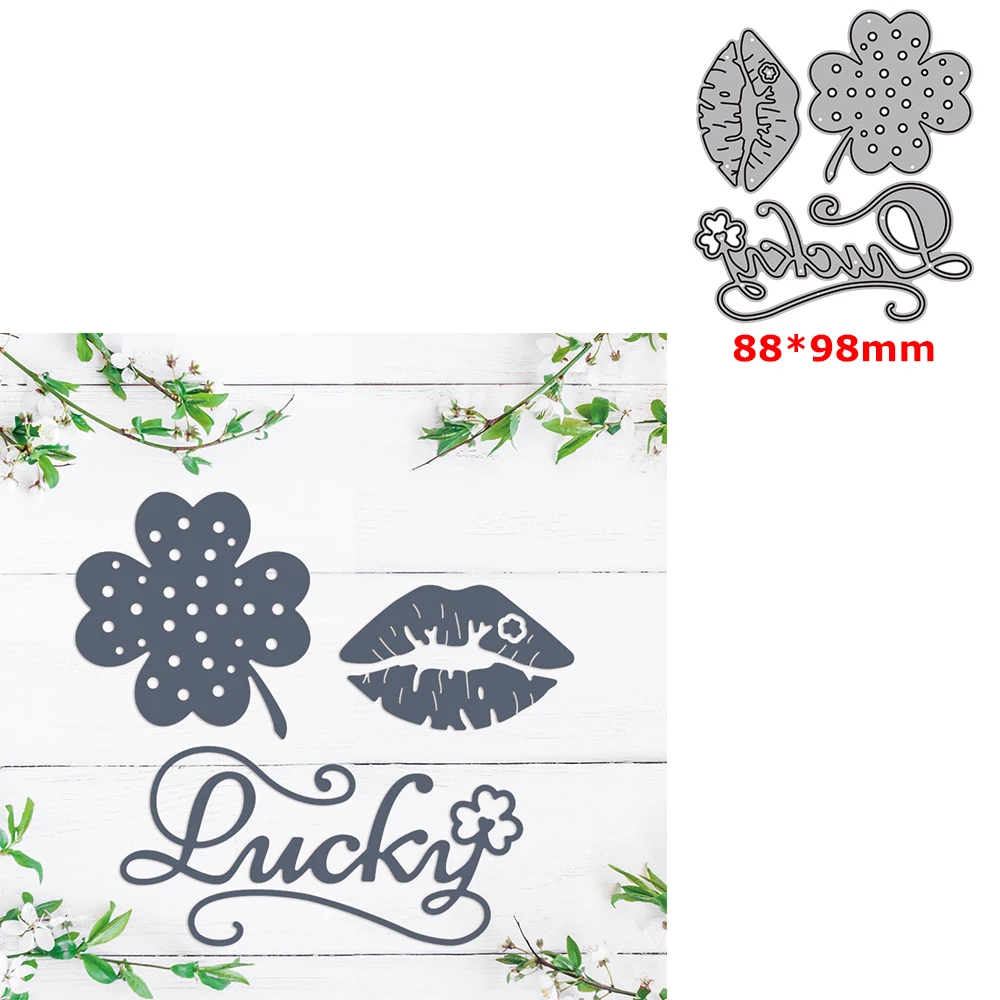 

Metal Cutting Dies Lucky Four Leaf Clover Mould Knife for DIY Scrapbooking Paper Card Album Decoration Crafting 2023 New Arrival