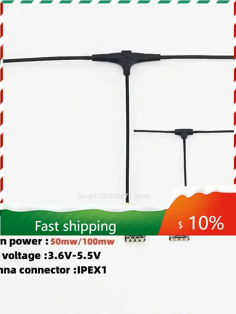

10PCS ELRS 915MHz / 2.4GHz NANO ExpressLRS Receiver With T type Antenna Support Wifi Upgrade for RC FPV Traversing Drones Parts