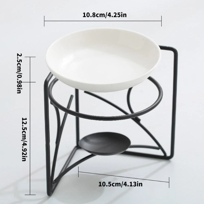 

Stylish Ceramic Wax Warmer Essential Oil Diffuser Holder For Enhancing Ambiances In Any Room Offices Space