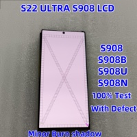 Amoled Display For Samsung S22 Ultra Lcd Touch Screen Digitizer S22ultra 5G LCD S908 S908B S908U With Dots With Defects