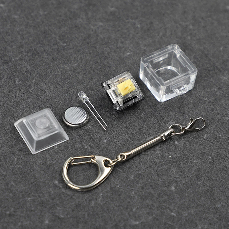 1pc Mx Mechanical Switch Keychain  Tester Translucent Key Switch Tester Keychain Mechanical Keyboards Switch Tester