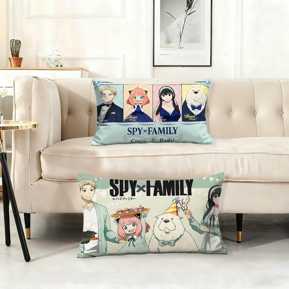 HOT ANIME S-SPY X FAMILY Pillow Case Cover Suitable For Sofa Bedroom Car Cushion Rectangular Back Cushion