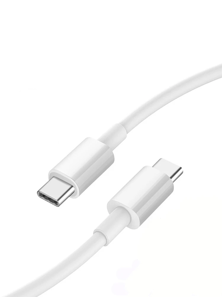 Kabel USB-C do USB-C PD 60W Szybkie Ładowanie Przewód do Transmisji Danych do iPhone 15 15Pro Huawei Samsung Xiaomi Czarny Biały 1M 2M 3M — zdjęcie 2