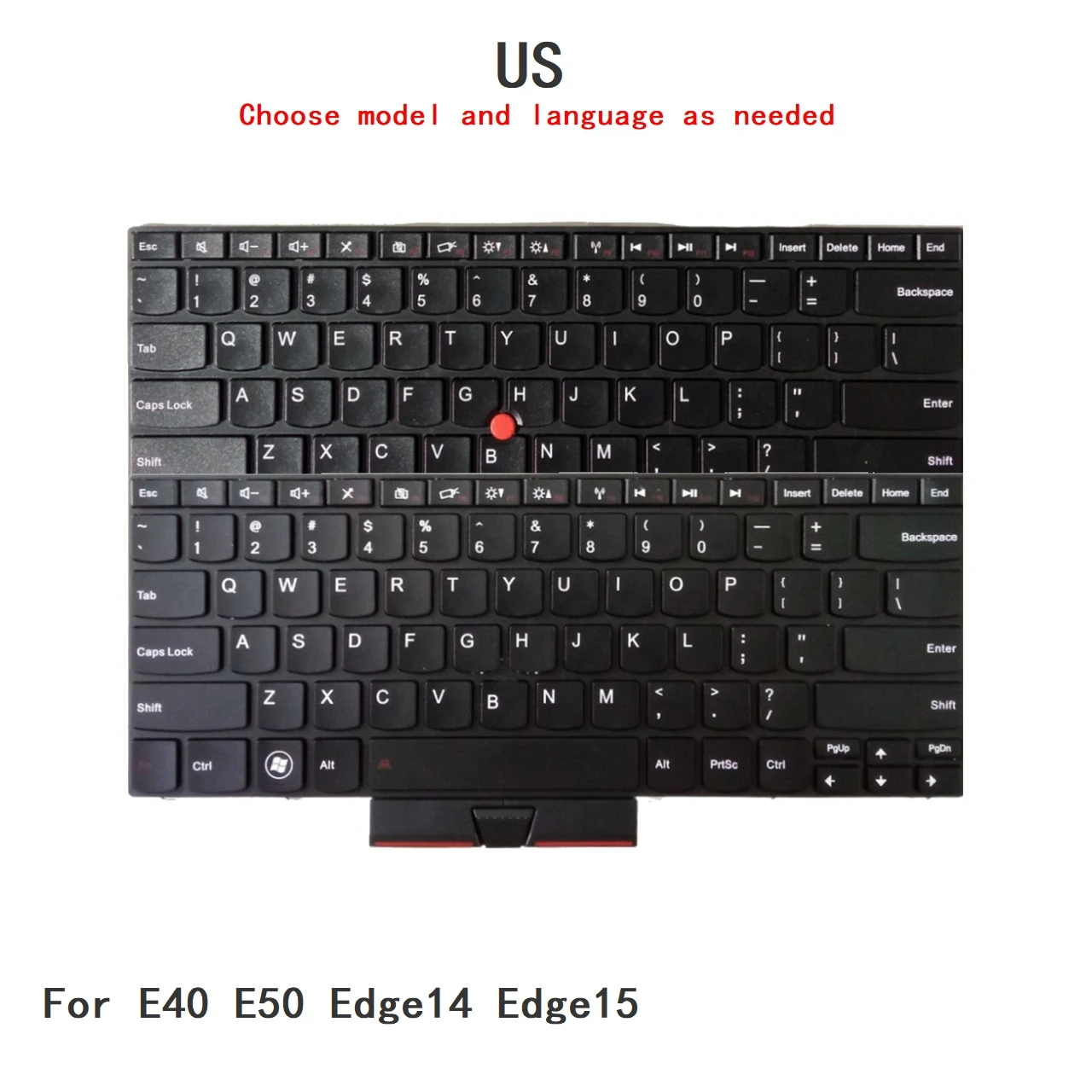 

New US Language Keyboard For Lenovo Thinkpad E40 E50 Edge14 Edge15 Notebook PC Replacement Keyboard