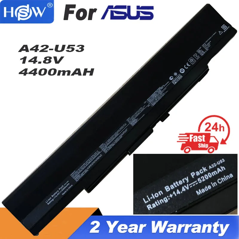 

8 Cells 14.8V battery for Asus A42-U53 A42-U43 U42 U42F U42J U42JC U42S U42SD U43 U43S U43SD U52 U52F U52J U52JC U53 U53S U53SD