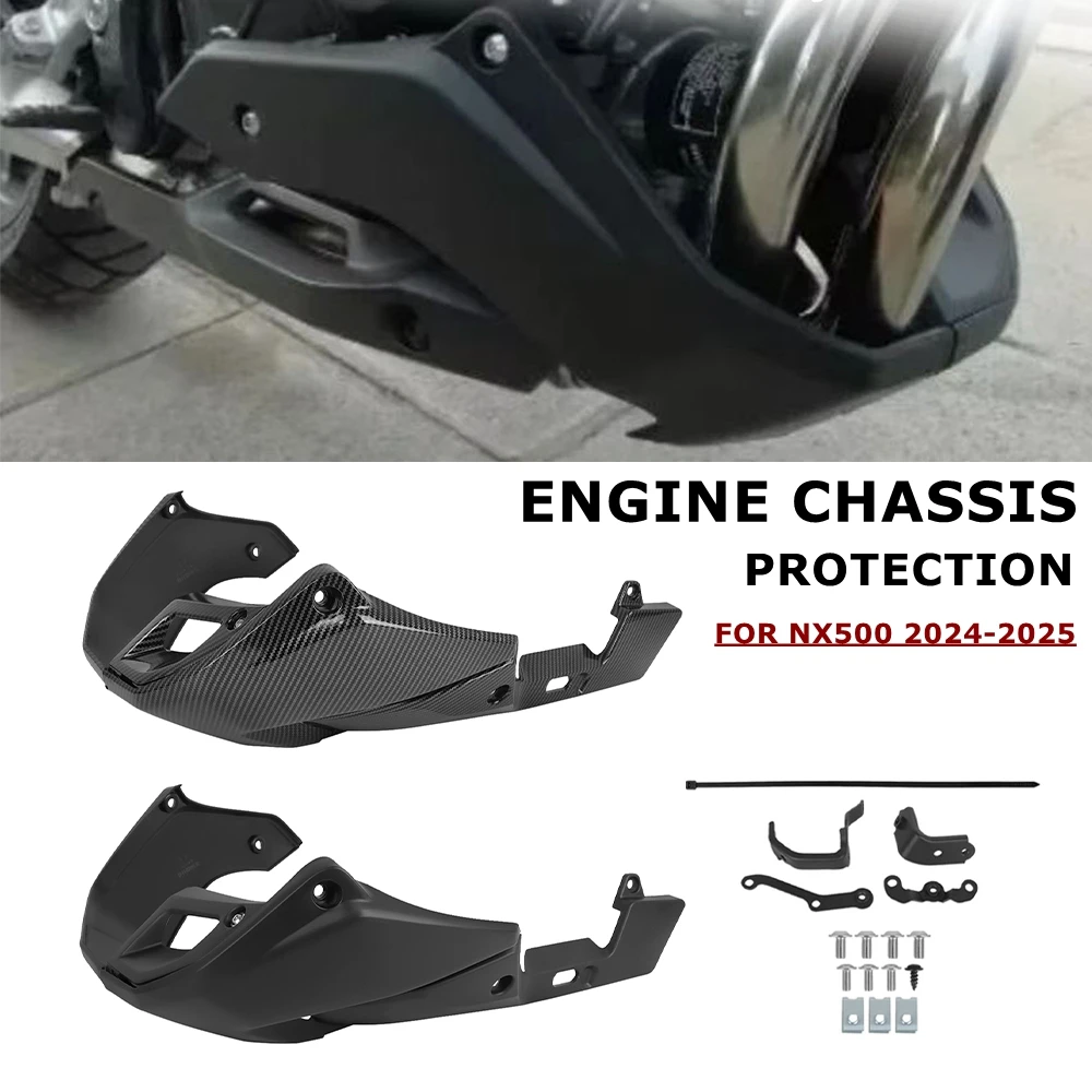 

Motorcycle Engine Chassis Protective Belly Pan For Honda NX500 NX 500 2024 2025 Lower Spoiler Guard Fairing Cover Accessories