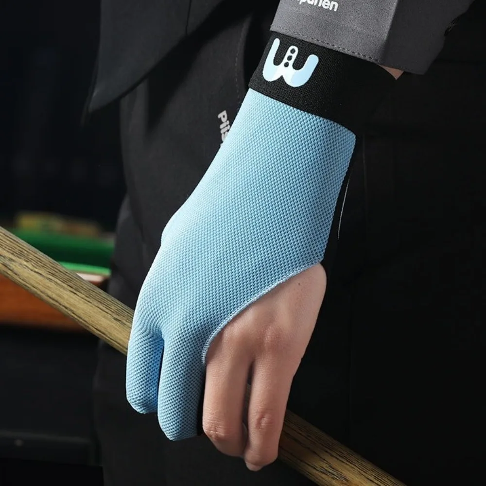 

New Left Hand Billiards Glove Non Slip Breathable Three Fingers Glove Elastic Mesh Billiard Training Gloves Fitness Accessories