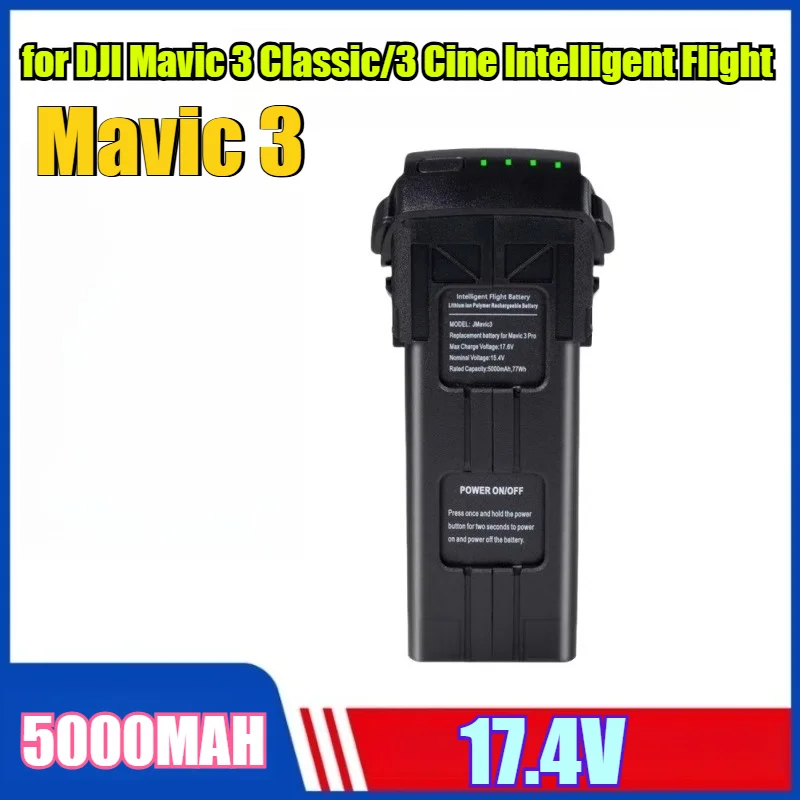 

5000mAh Mavic 3 Battery - High Capacity Li-ion Power Pack for DJI Mavic 3 Classic/3 Cine Intelligent Flight Enterprise Series