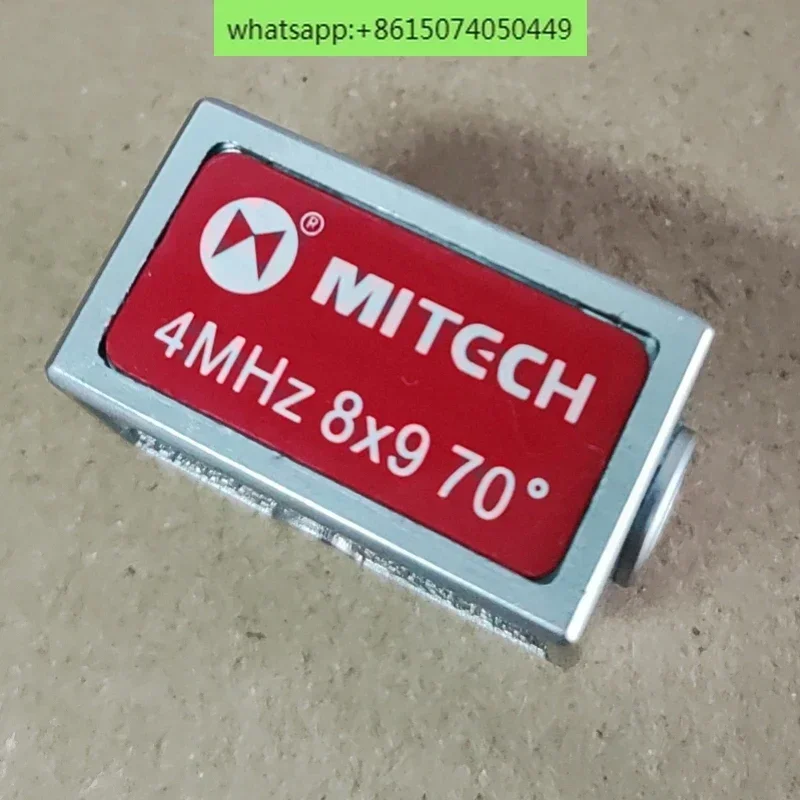 Mitech 4MHz 8x9mm 45 60 70 Degree Angle Beam Probe Transducer Apply for Mitech Ultrasonic Flaw Detector