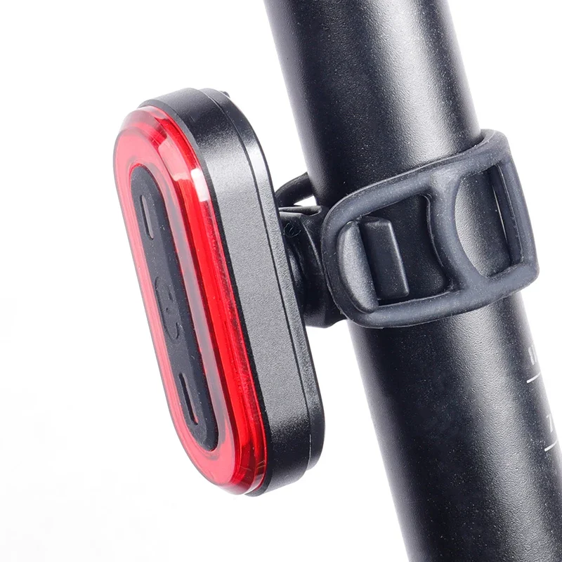 Deemount USB Bike Tail Lamp USB Charge Warning Safety Lantern Oval-shaped 30 LED chips COB Bicycle Tail Light  Tailight