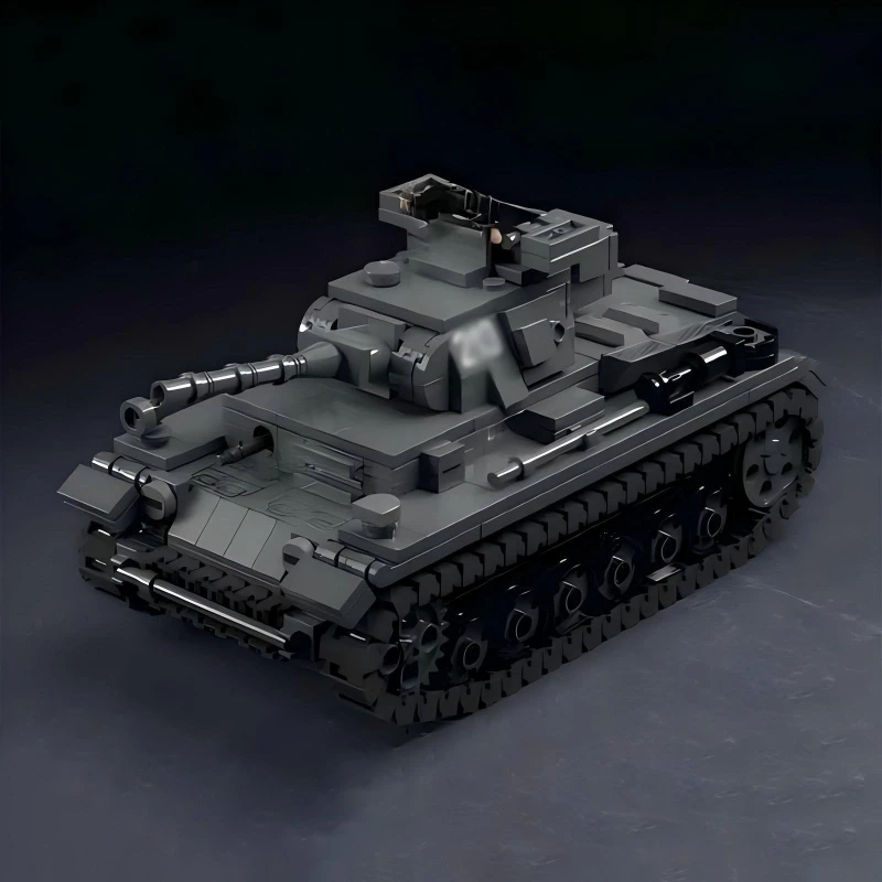 WW2 سلسلة عسكرية الألمانية دبابات المدمرة بنة MOC المزدوجة المضادة للطائرات بندقية IIB الغواصة نموذج الاطفال تجميع اللعب هدية
