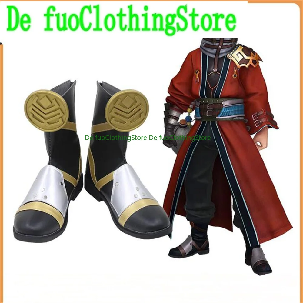 Auron FINAL FANTASY X FFX FF10 Cosplay Shoes Boots Game Anime Halloween Christmas DefuoClothing Shoes Store