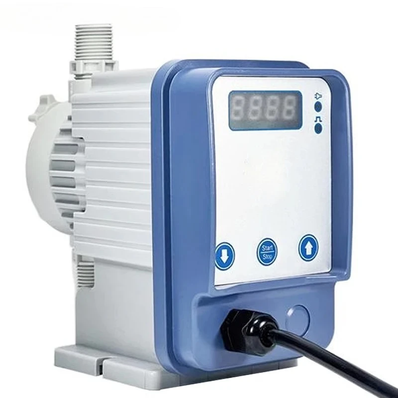 Electromagnetic Diaphragm Metering Pump Water Treatment Liquid Micro-acid Chemical Chlorine Metering Dosing Pump 1-20L/H