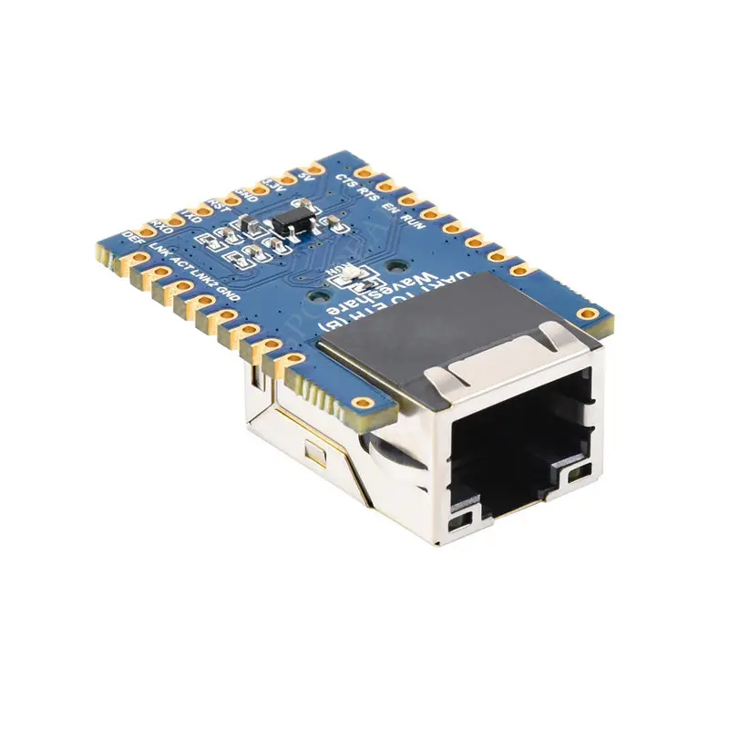 TTL to Ethernet Module, Mini Stamp Hole Development Board, Gold Fingers Process, Highly Integrated Design