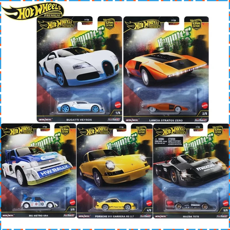 1/64 Hot Wheels Car Culture Series FPY86 Alloy Car Model Hammer Drop Porsche 911 Simulation Cars Model Boys Birthday Gift