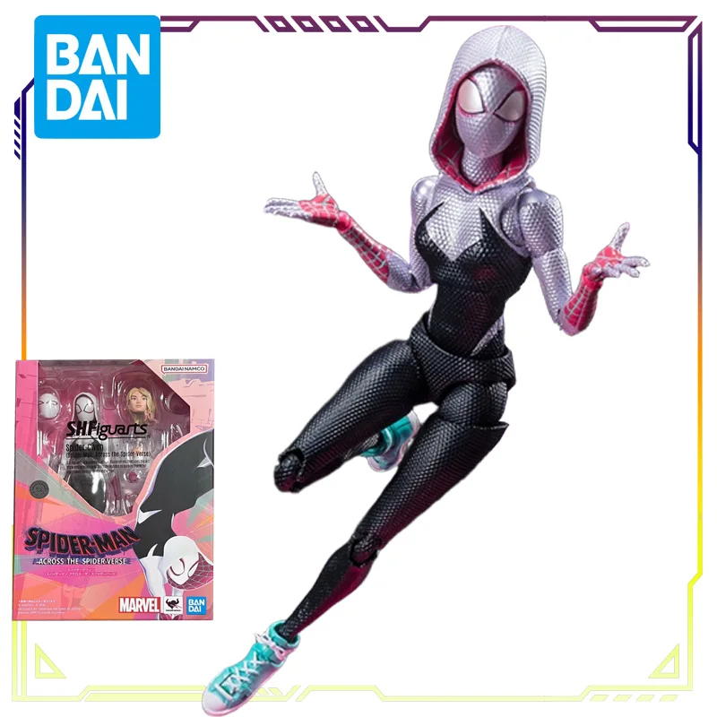 반다이 Osoriginal S.H. Figuarts Peter B Parker & Medea Parker 스파이더 맨: Crossverse 애니메이션 액션 피규어 모델 장난감 소년을위한 선물