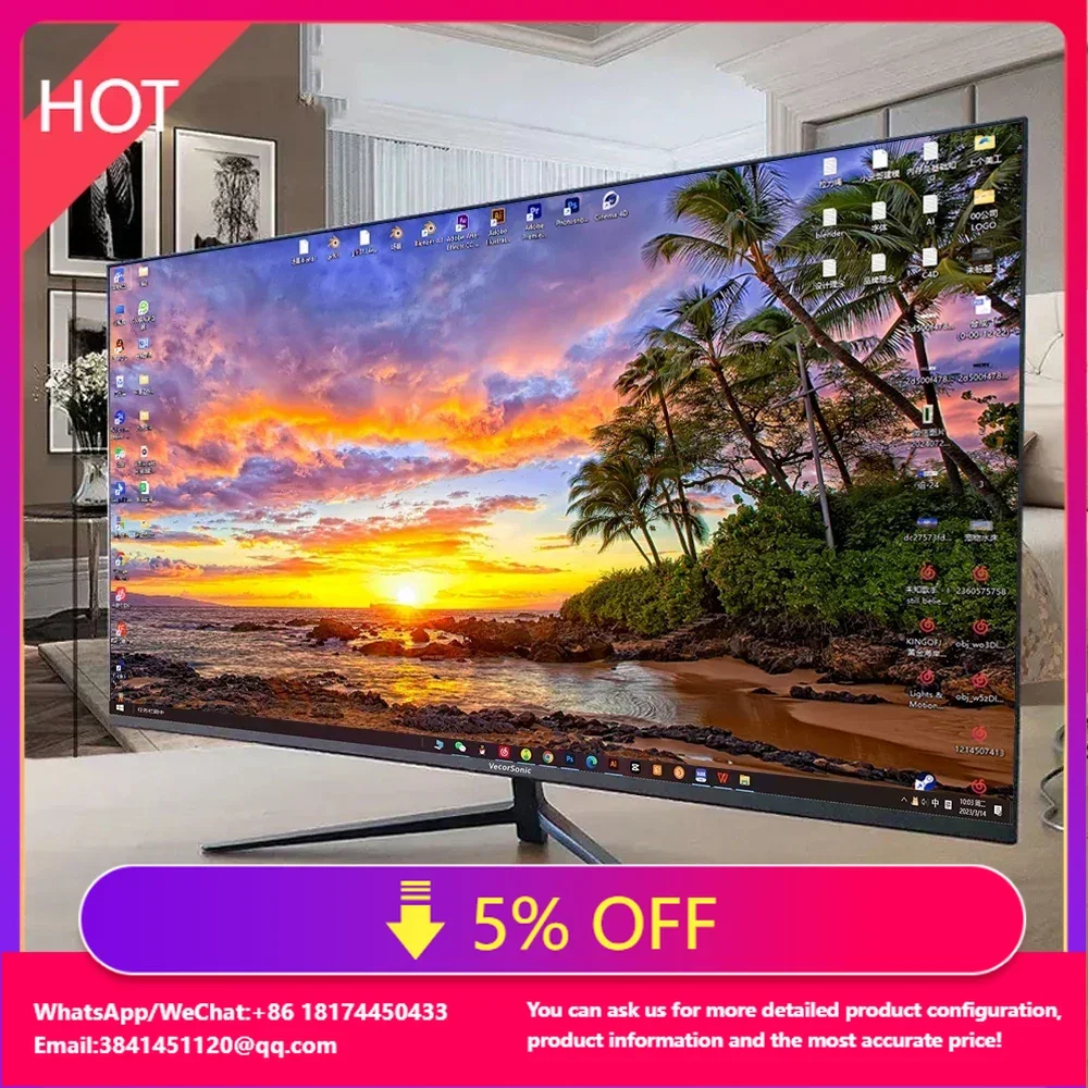 

4k 27 32 34 Inch Lcd Curved Borderless Professional 4k Gaming