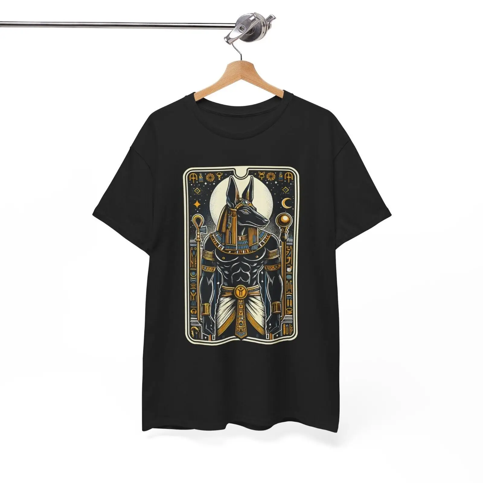 Limited Anubis Egyptian God Ancient Egypt Mythologys Pharaoh Logo T-Shirt S-3XL