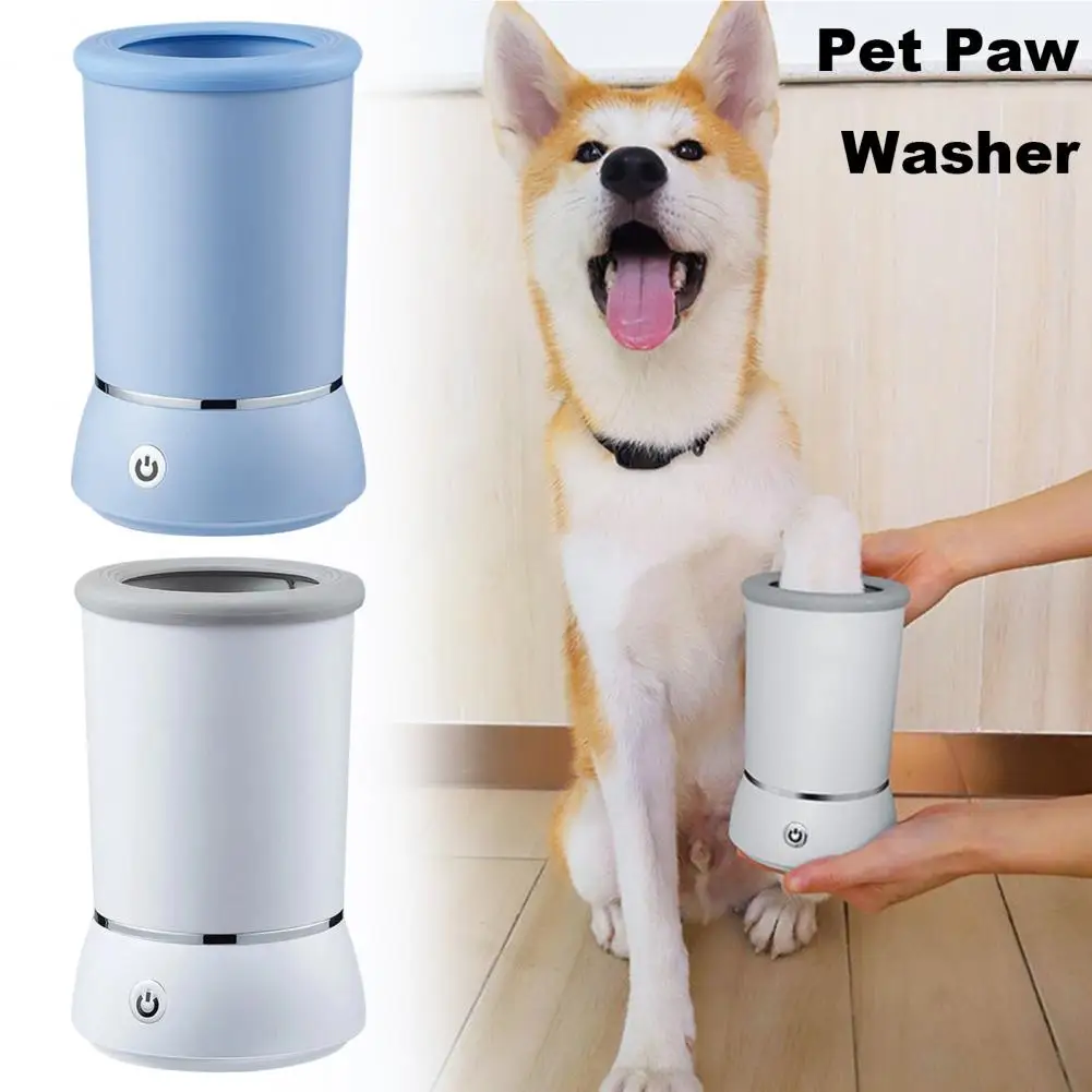 Pet Paw Washer Automatic Dog Paw Cleaner with Rechargeable Cup for Small to Breed Pets Easy One-touch Operation Type-c for Dogs
