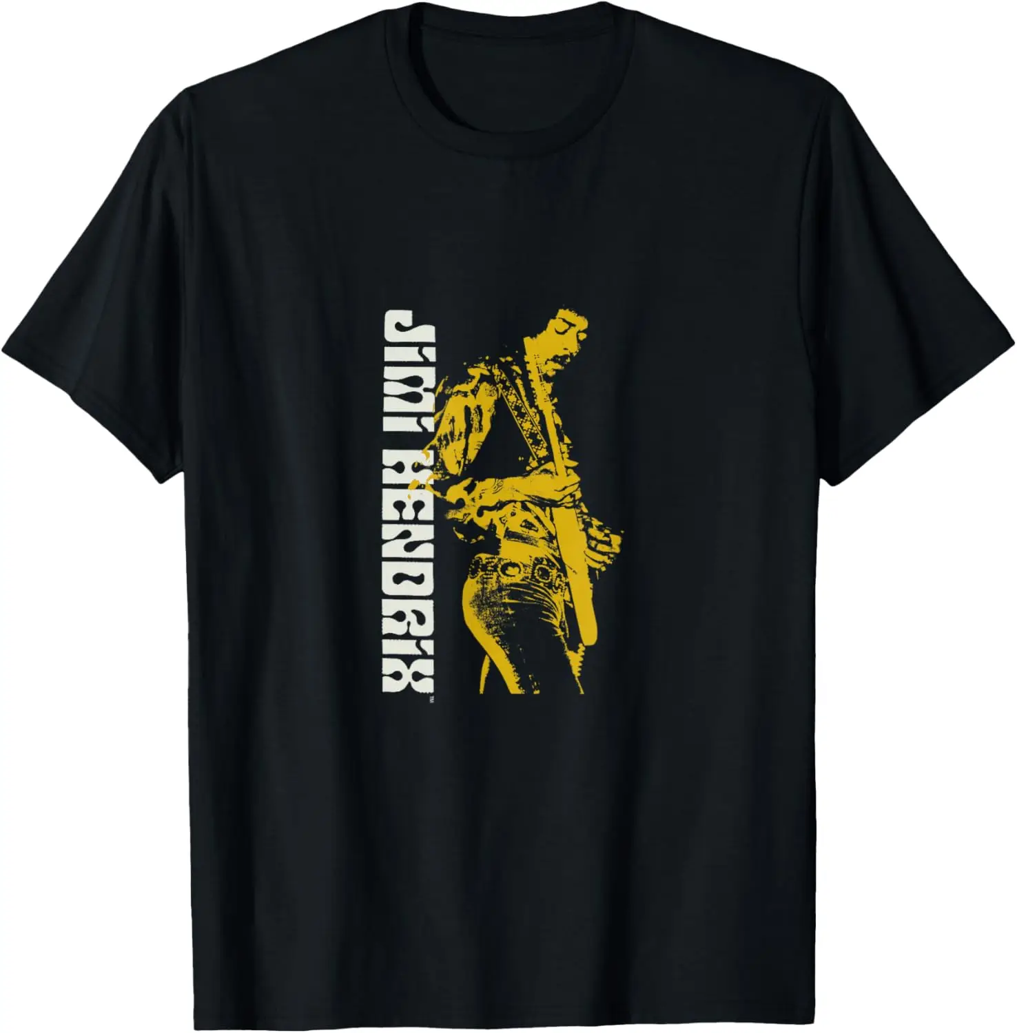 Silhouette Guitar T-Shirt 100% Cotton Trendy Y2K Short-Sleeve Tee – Soft, Quick-Drying, & Moisture-Wicking; Ideal Sports Casual