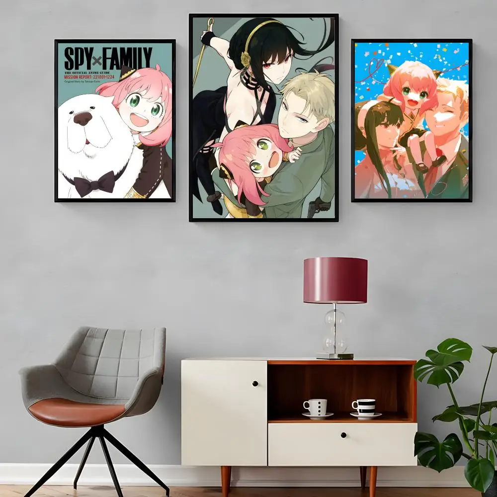 Japan Anime SPYFAMILY Painting Calligraphy Canvas Poster: Crease Free Waterproof Durable All Space Wall Decor