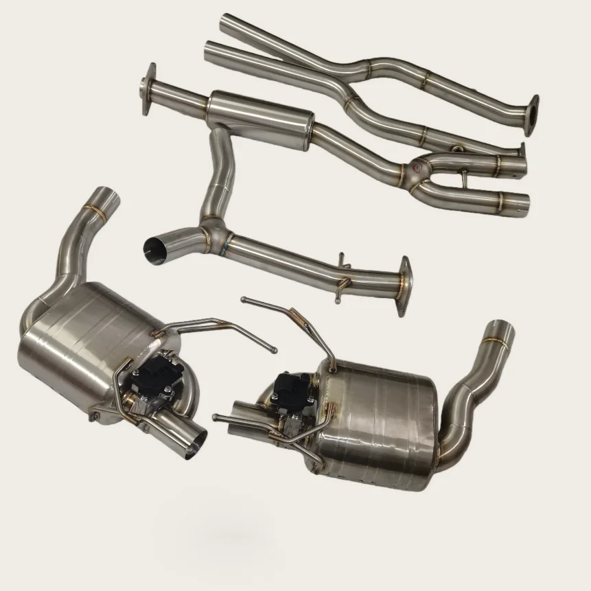 Wholesale Price 304 Stainless Steel Material Exhaust System Electronic Control Valved Muffler Pipes for  MARK X 2.5 3.0